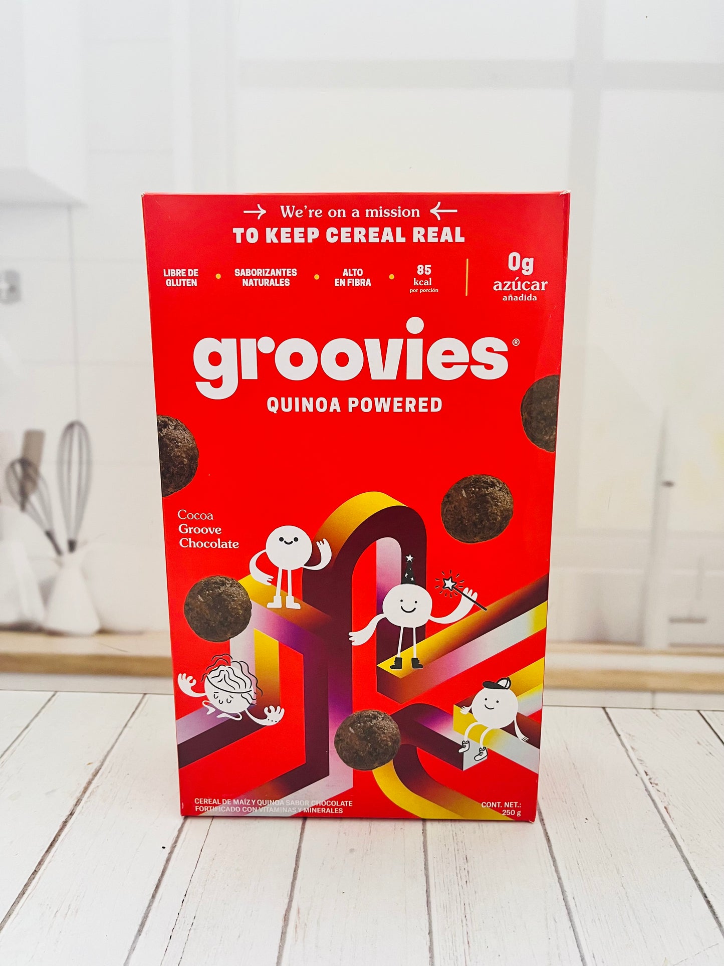 Cereal Quinoa GROOVIES sabor cocoa