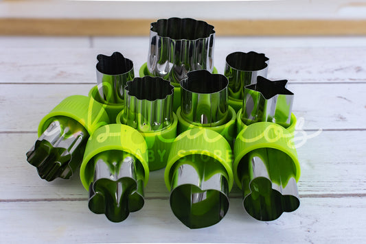 Cortadores de fruta 9 piezas 2 tamaños