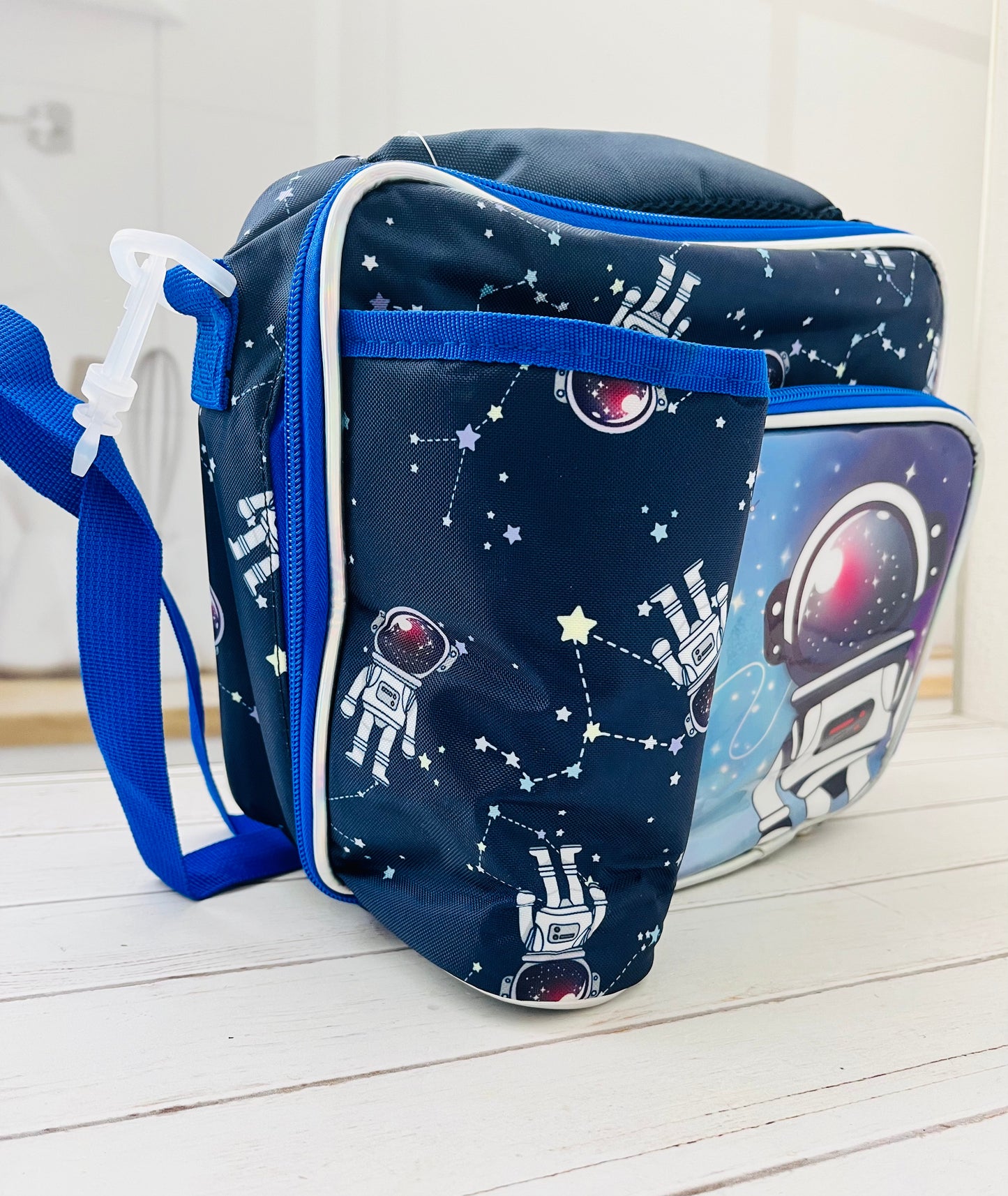 Lonchera térmica de tela con bolso para termo