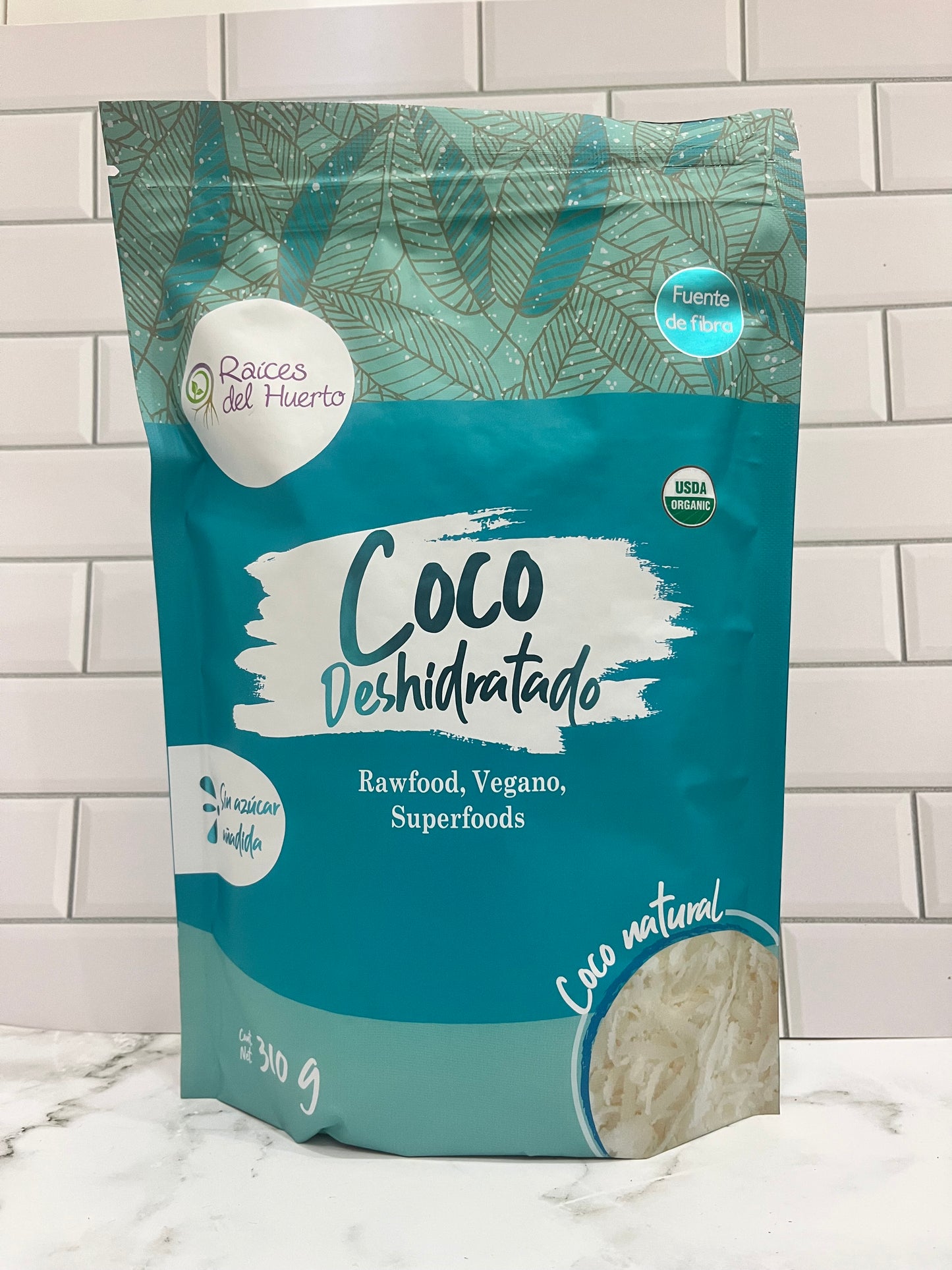 Coco Rallado orgánico sin azúcar - Raíces del Huerto