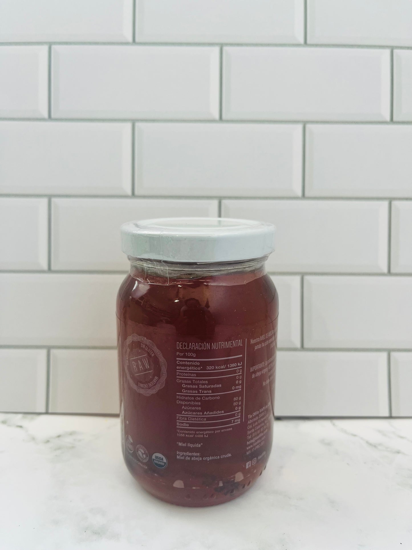 Miel de abeja orgánica extra virgen TIA OFILIA 330g