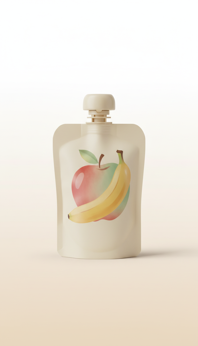 Papilla en pouch de manzana y plátano