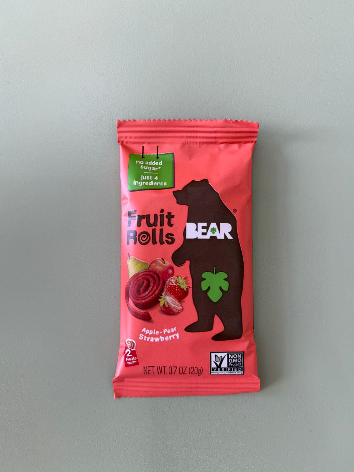2 Fruit Rolls Bear Snacks