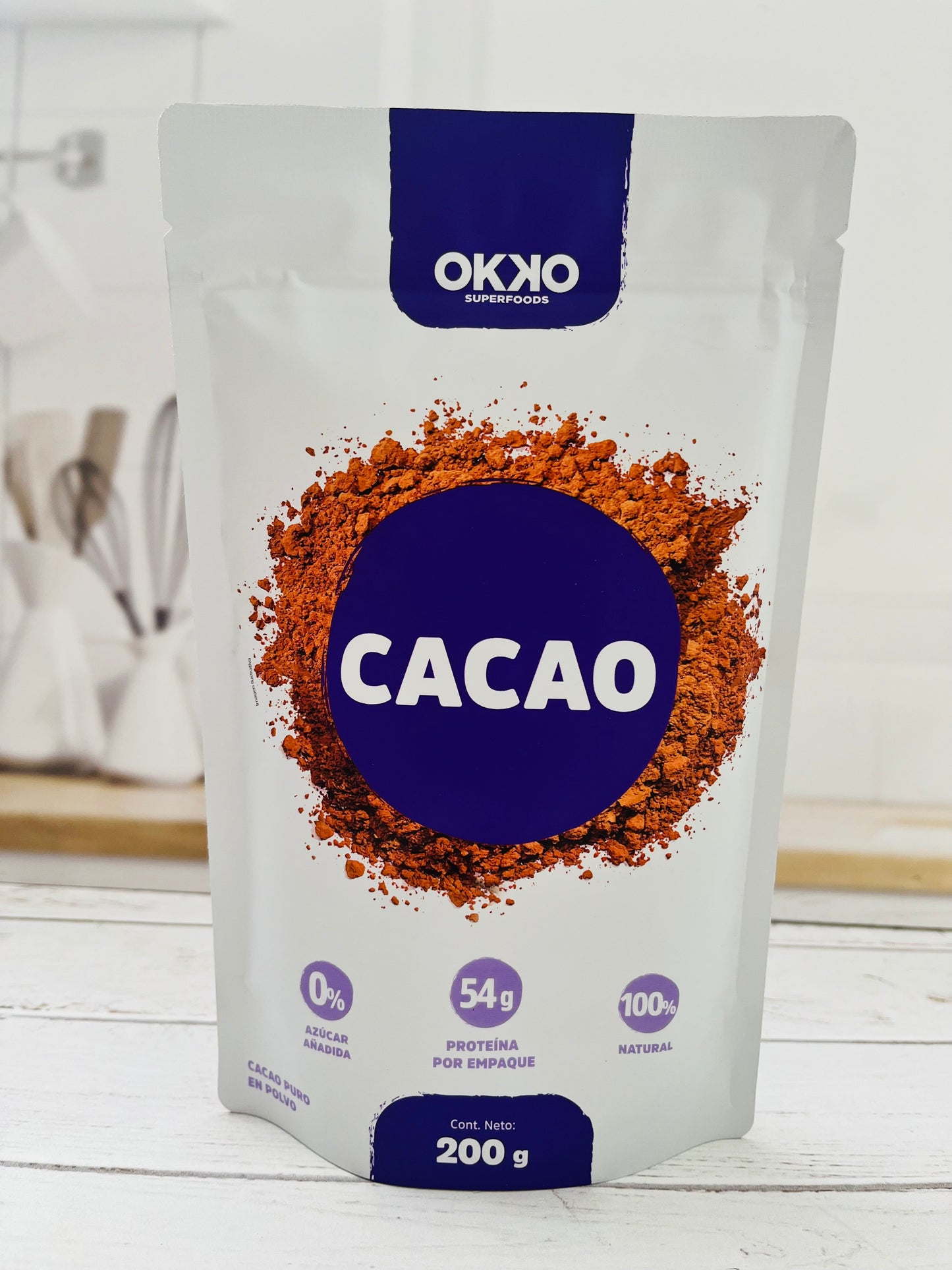 Cacao puro en polvo OKKO 200g