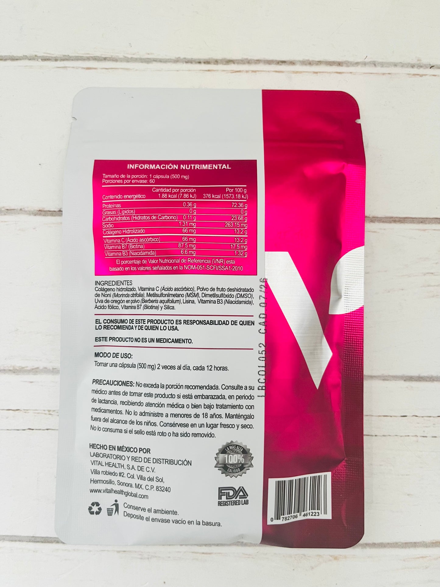 Colágeno en capsulas Vital Health