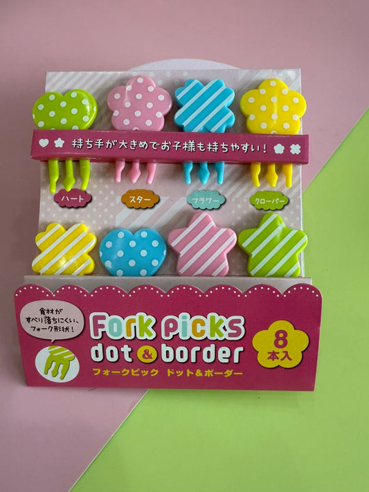 Mini tenedores corazones y estrellas