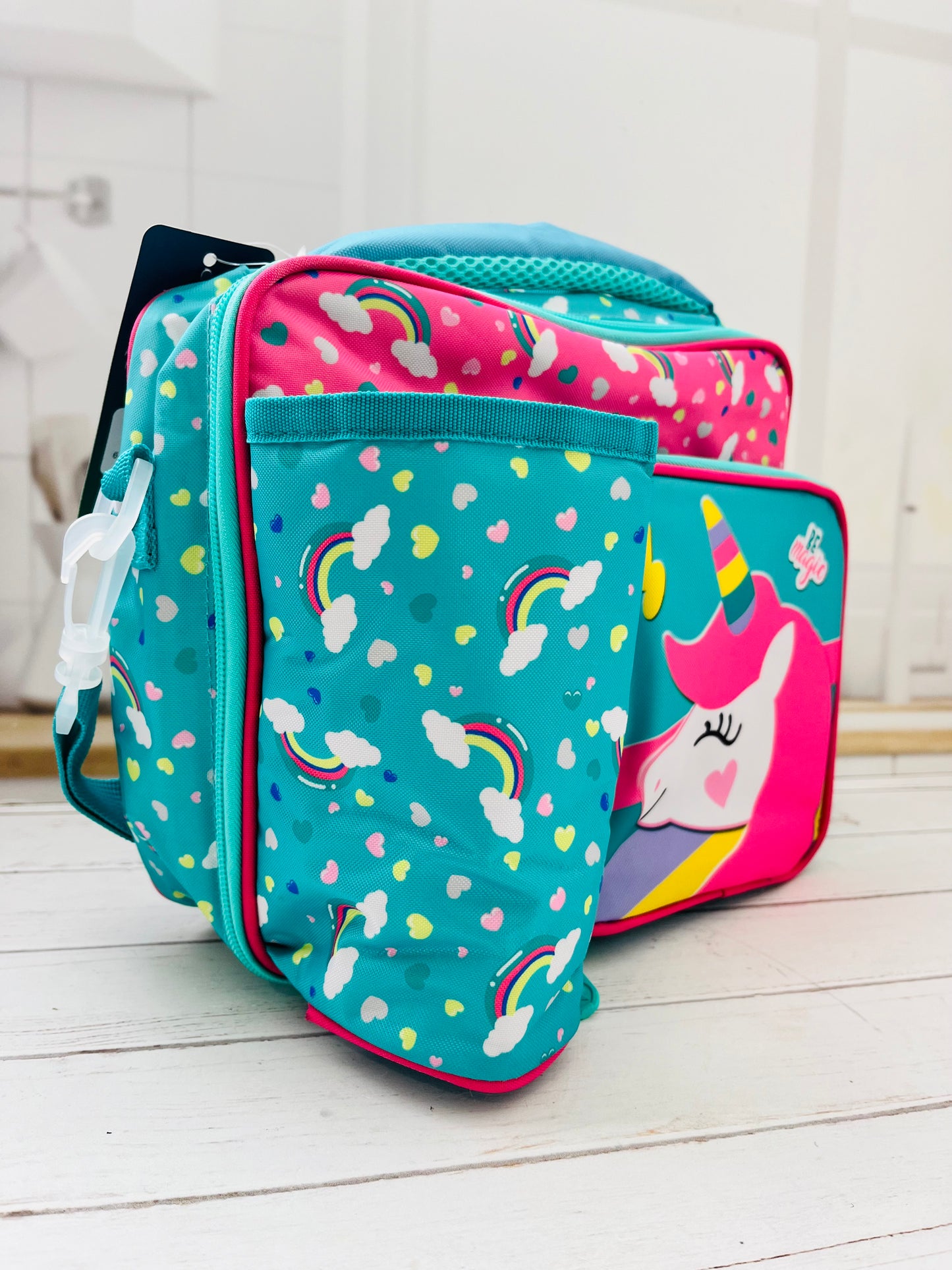 Lonchera térmica de tela con bolso para termo