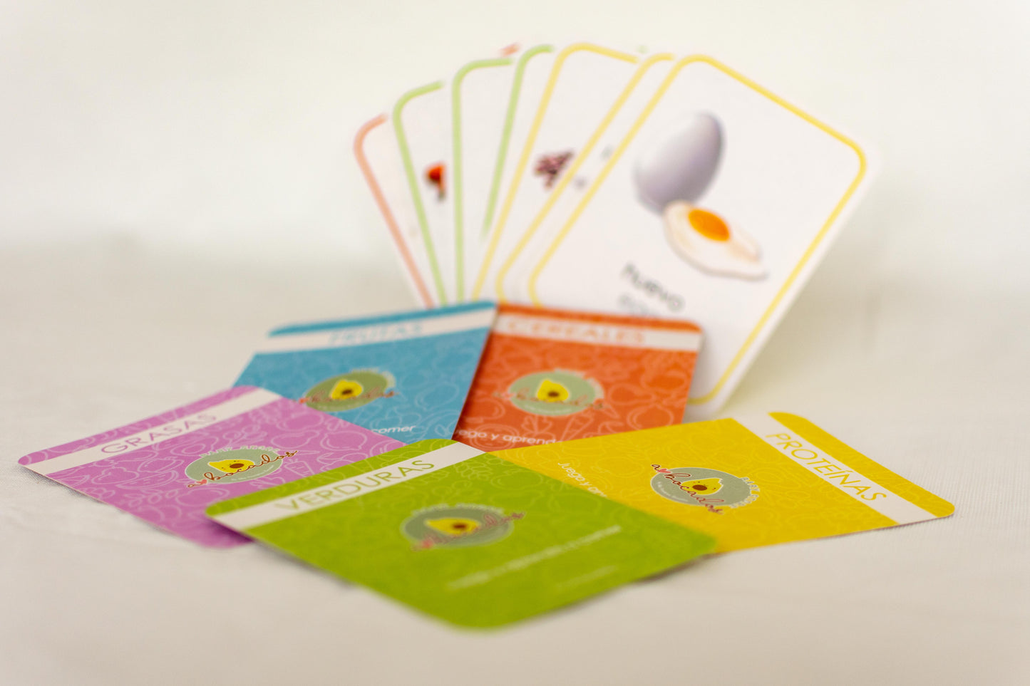 Flash cards didácticas juego y aprendo a comer
