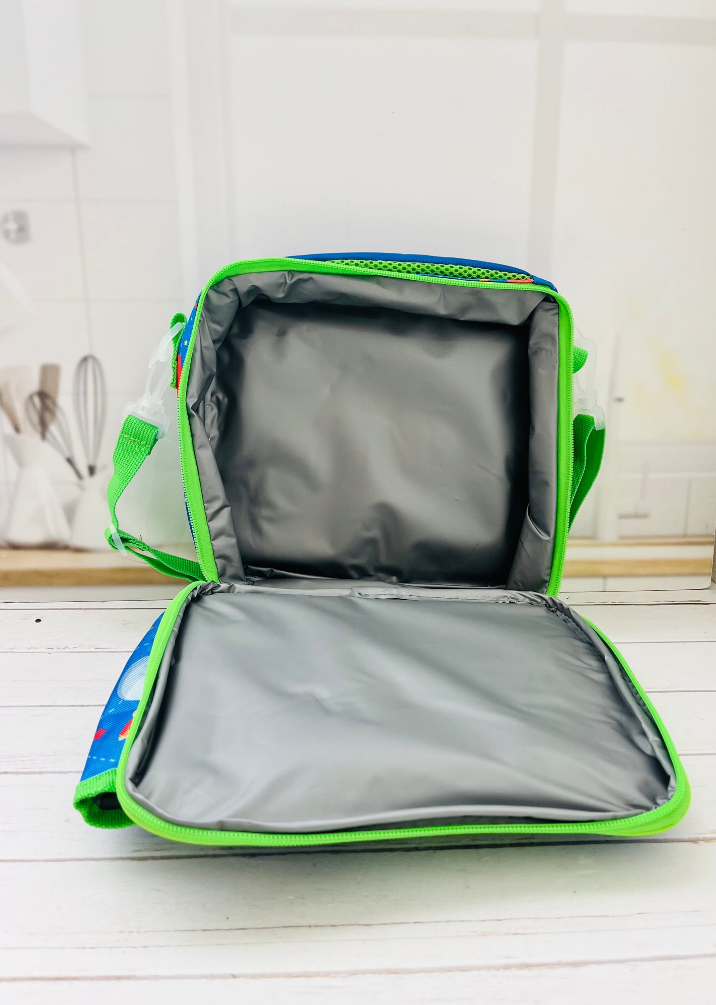 Lonchera térmica de tela con bolso para termo