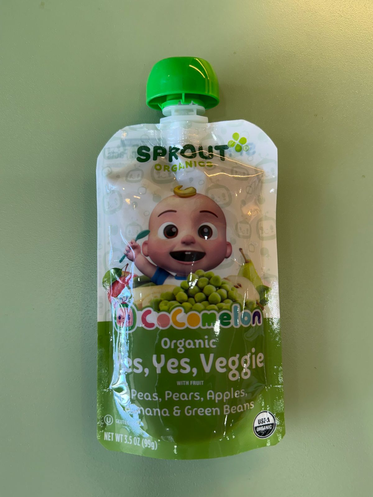 CoComelon Sprout – Pack de 3 Papillas Orgánicas para Bebés
