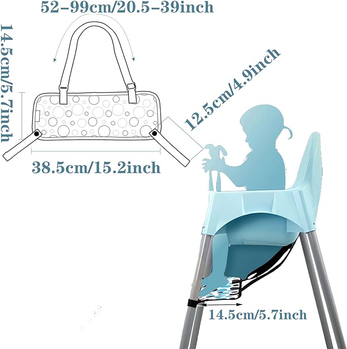 Soporte  para  pies silla alta infantil
