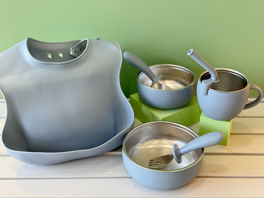 Set de utensilios infantil acero inoxidable