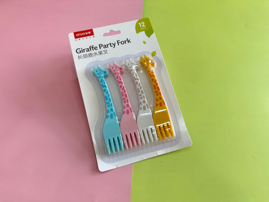 Tenedores en forma de jirafa
