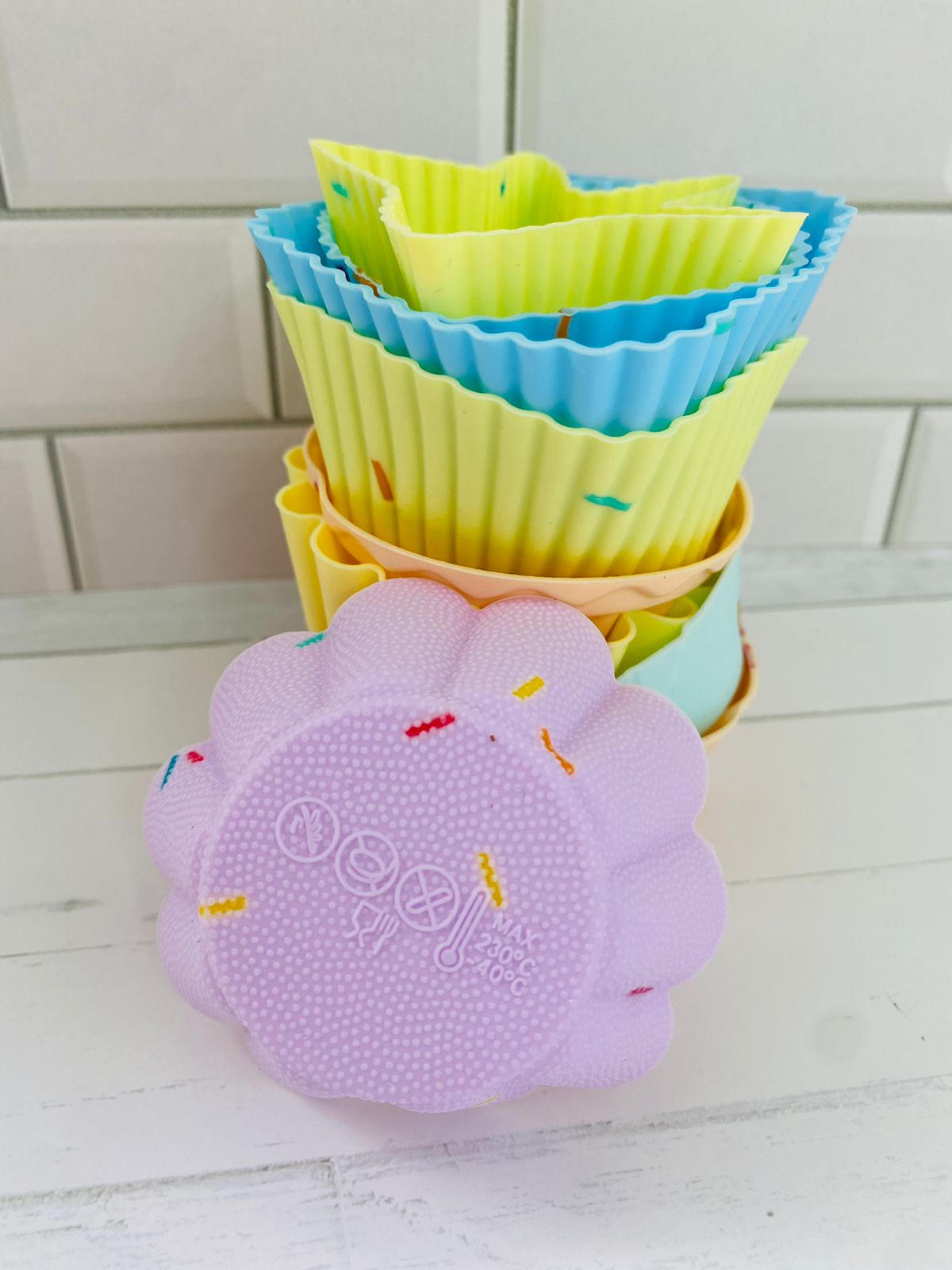 Capacillos de silicona sprinkles (9 piezas)