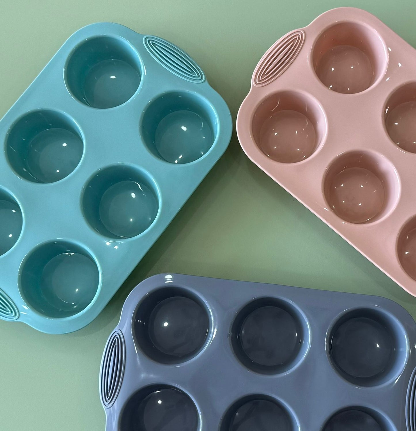 Moldes silicona para muffins