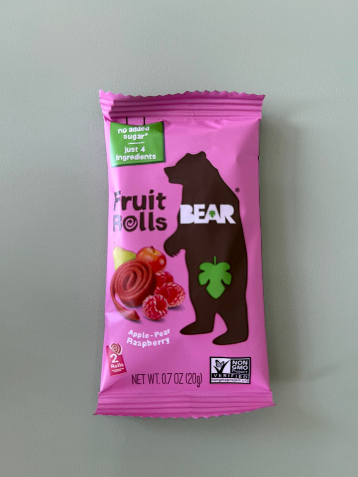 2 Fruit Rolls Bear Snacks
