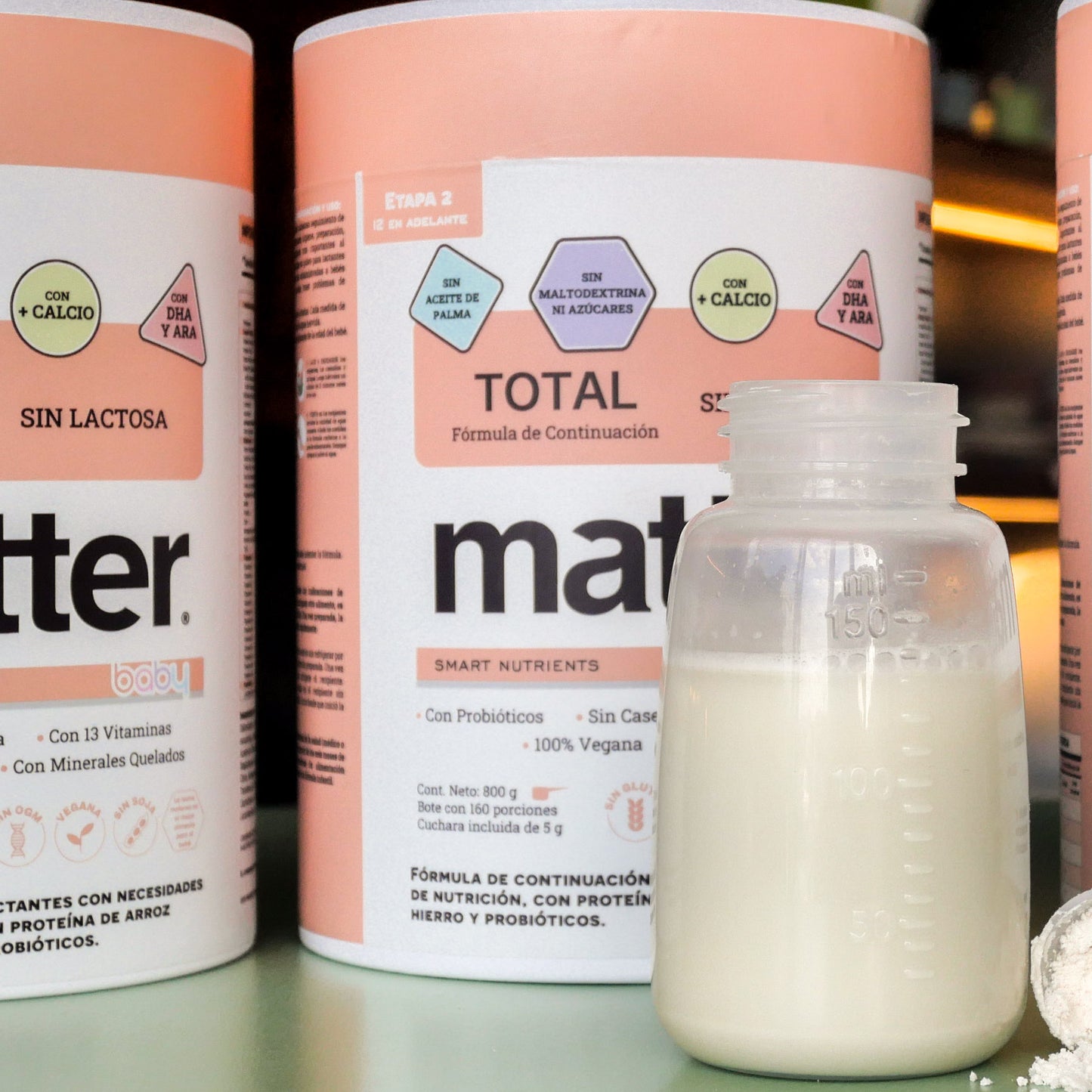 Total Baby: Fórmula sin lactosa (Etapa 1 y Etapa 2)