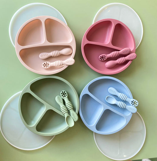 PLATO DE SILlCONA CON TAPA