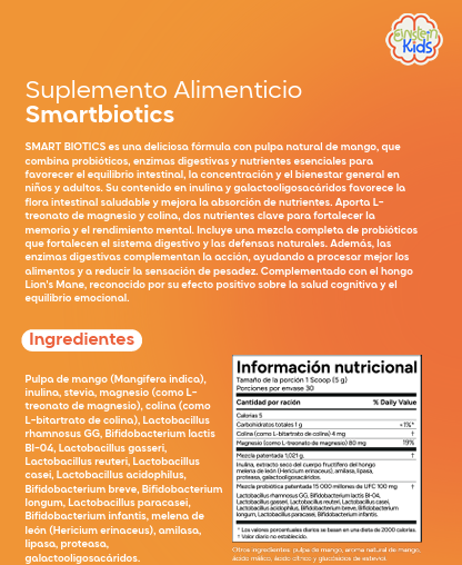 Smartbiotics suplemento infantil con probióticos
