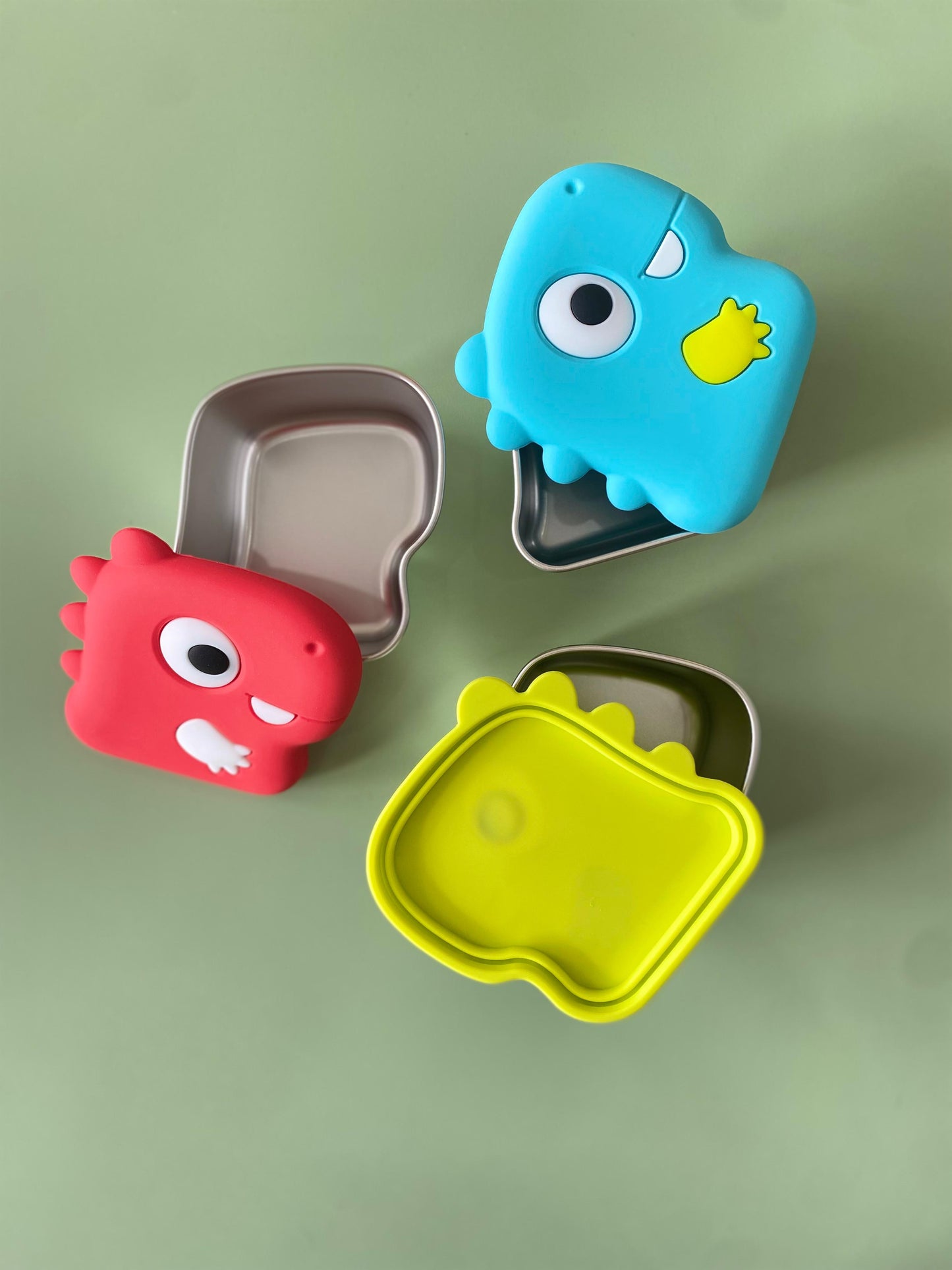 Dino Fun 3 pack Contenedores de Acero Inoxidable 9 oz