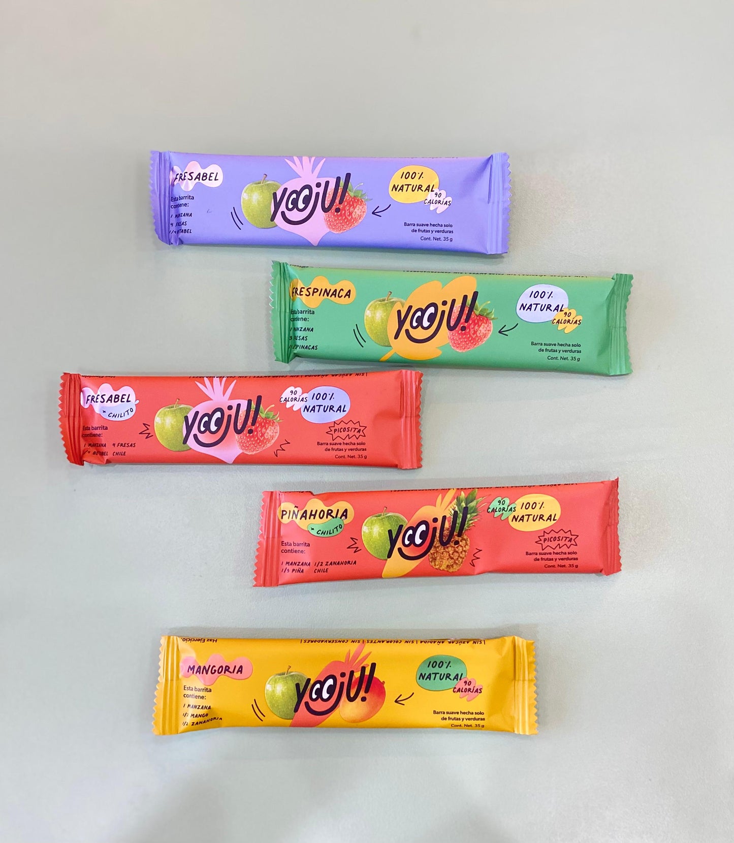 YOOJU! barritas de fruta natural FRESABEL caja con 5