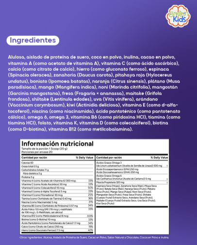 Genius Shake malteada nutritiva con proteína sabor chocolate