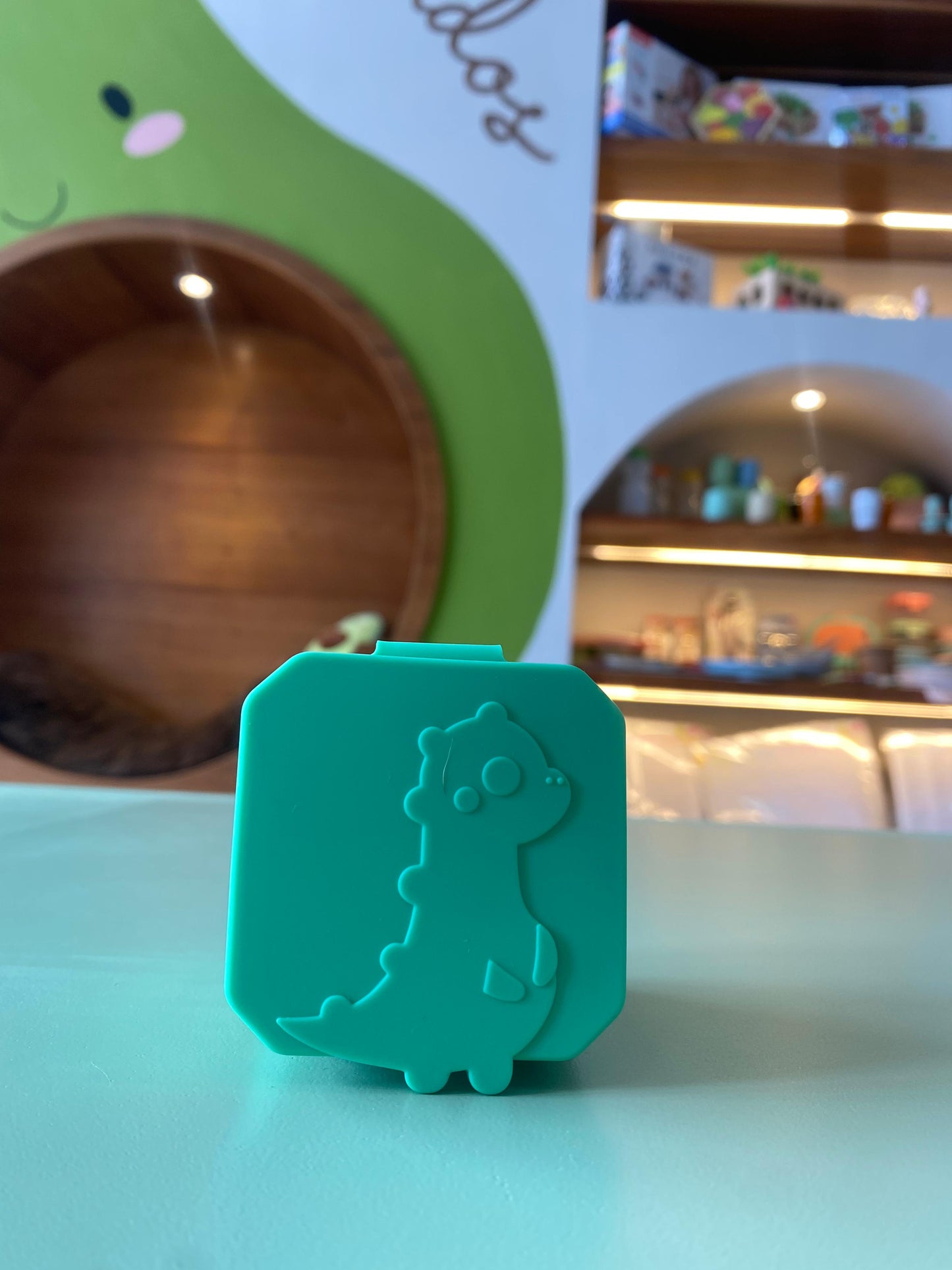 Contenedores silicona con tapa "Dinosaurio"