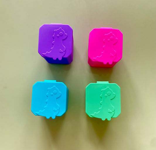 Contenedores silicona con tapa "Dinosaurio"