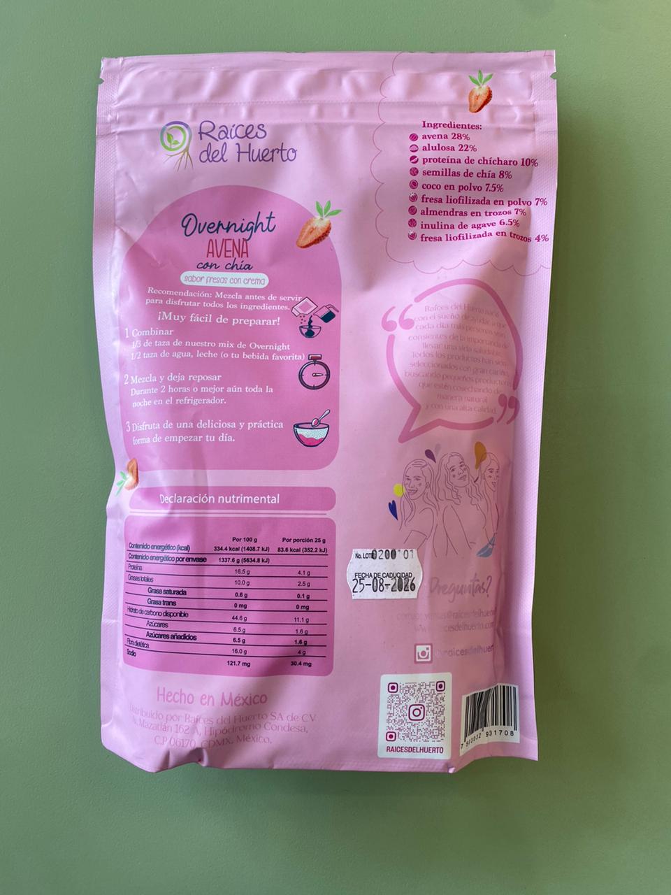 OVERNIGHT AVENA CON CHIA