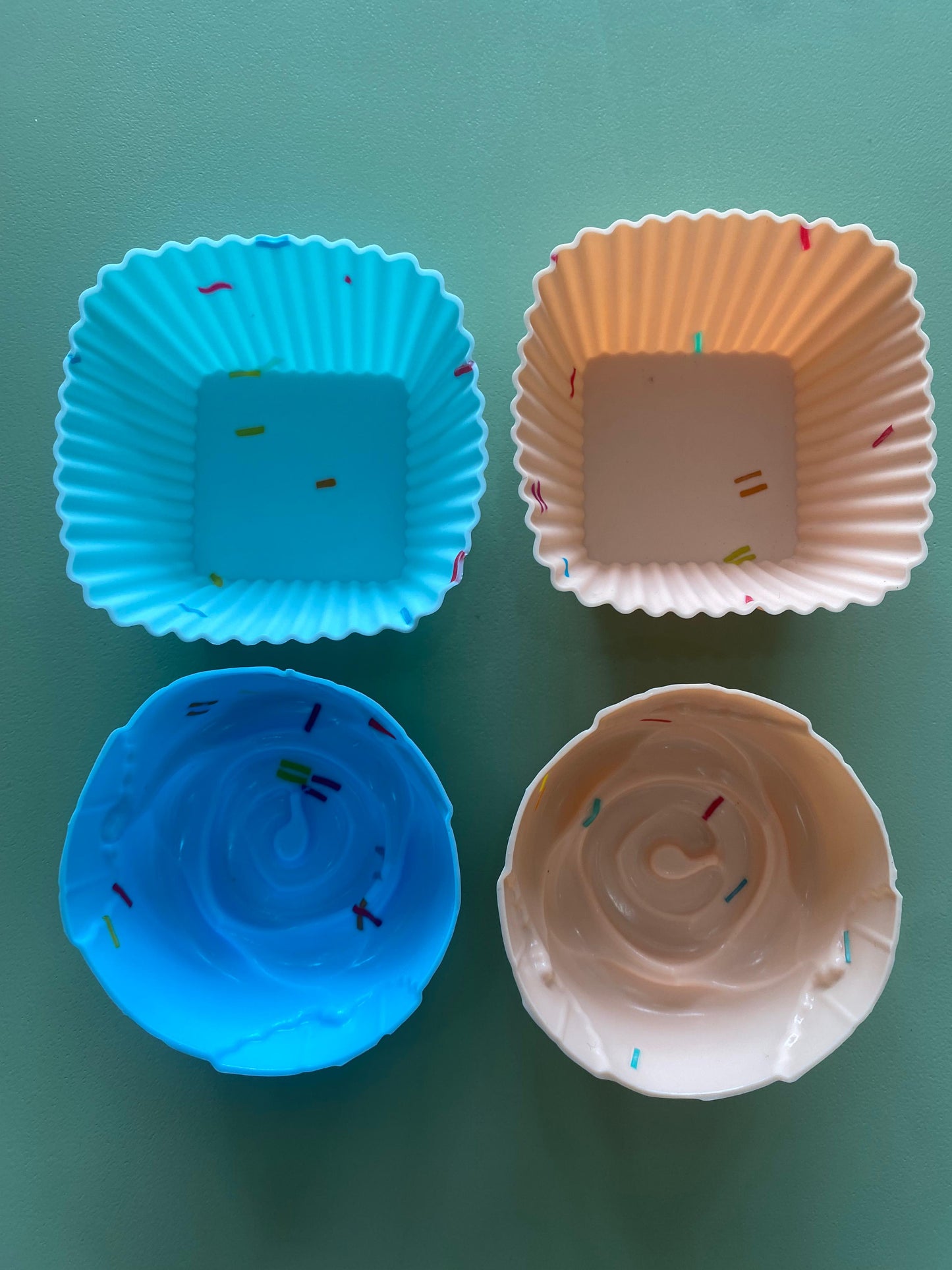 Capacillos de silicona sprinkles (9 piezas)