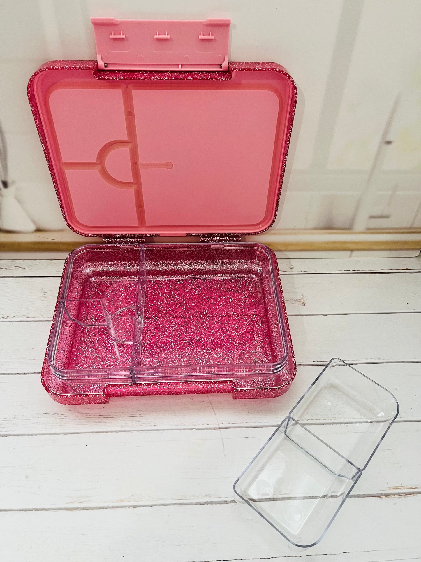 Lonchera Glitter tipo Bento box