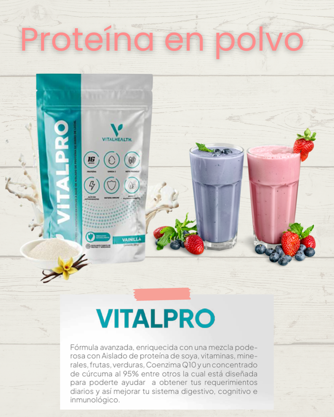 Proteína en polvo Vital Pro