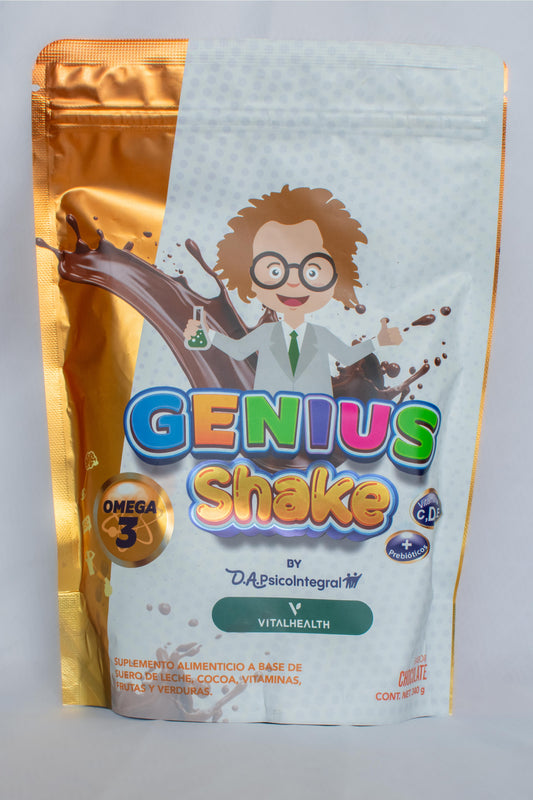 Genius Shake sumplemento infantil con vitaminas y minerales