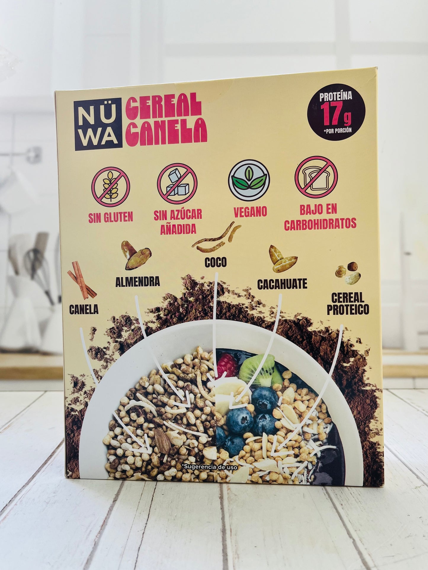 Cereal de quinoa NUWA canela