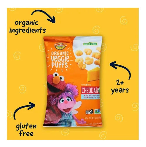 Paquete crujiente de snacks vegetales