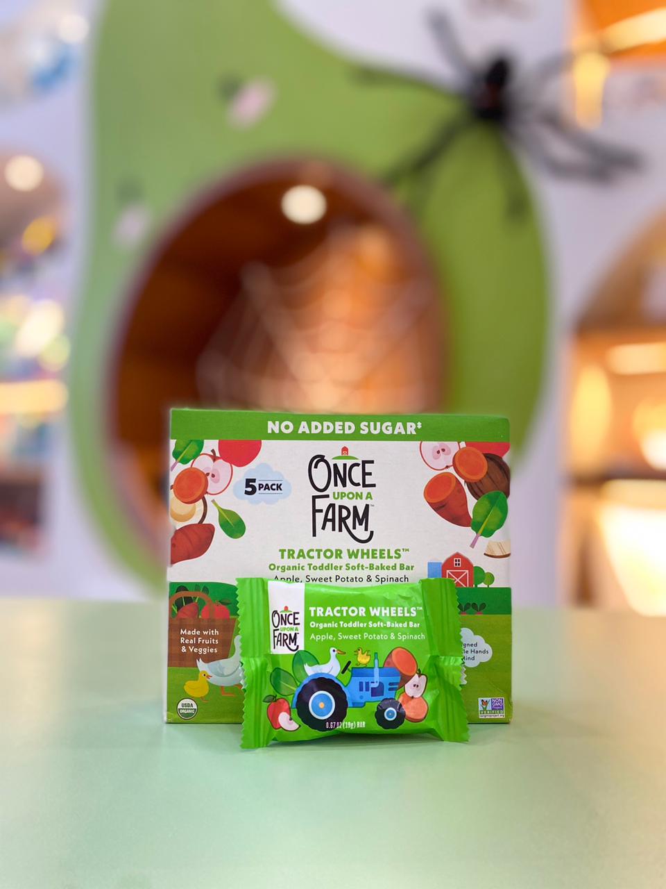 5 pack Galletas suaves Tractor Wheels MANZANA + CAMOTE + ESPINACA