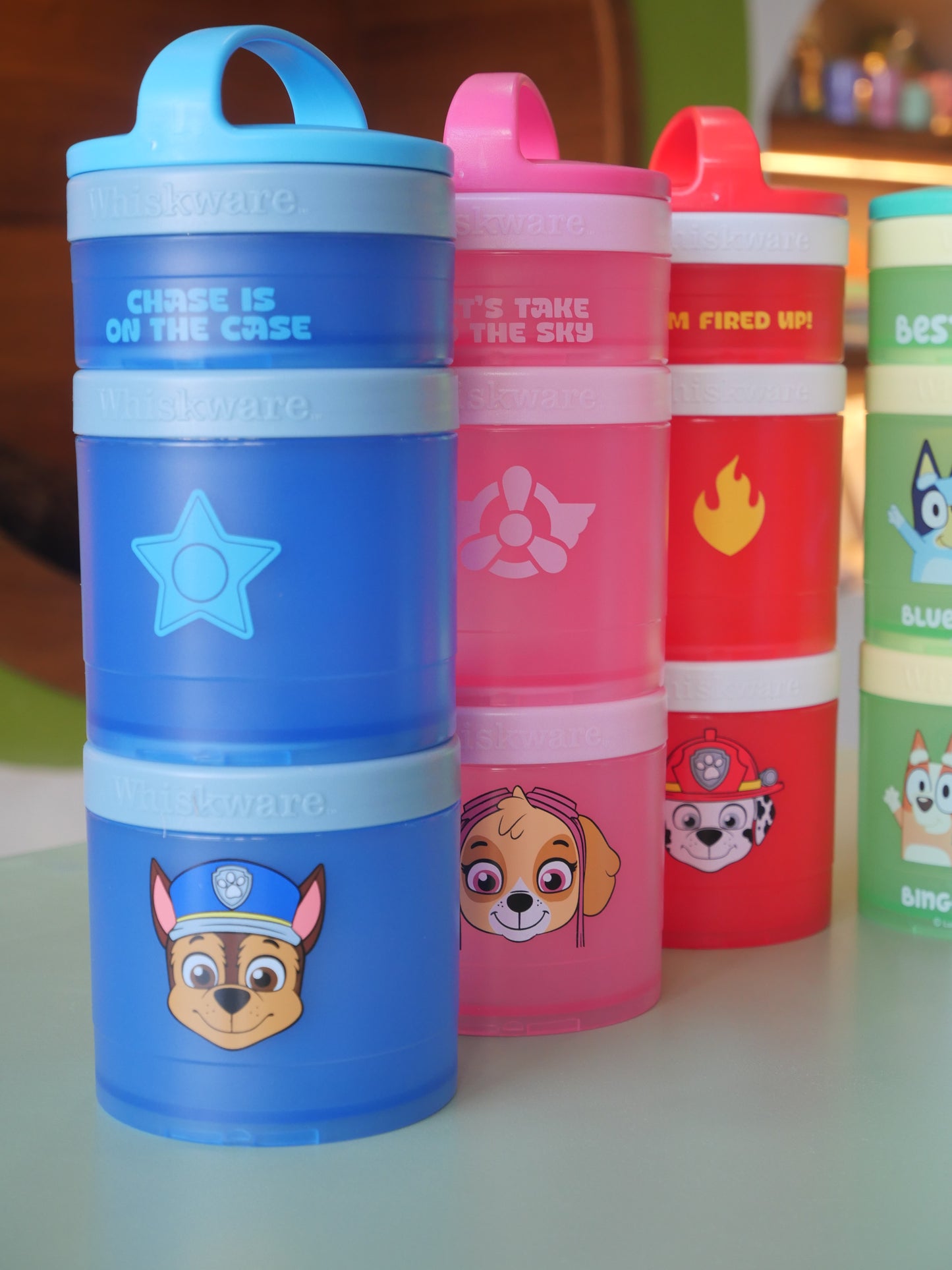 Contenedores para snacks apilables