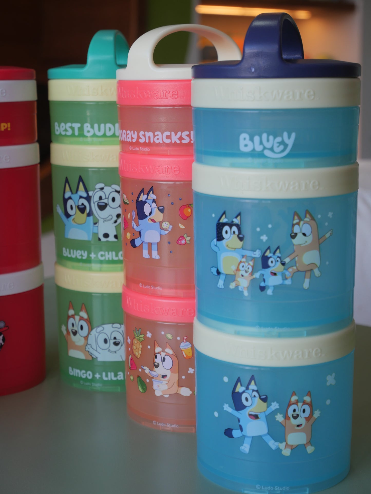 Contenedores para snacks apilables