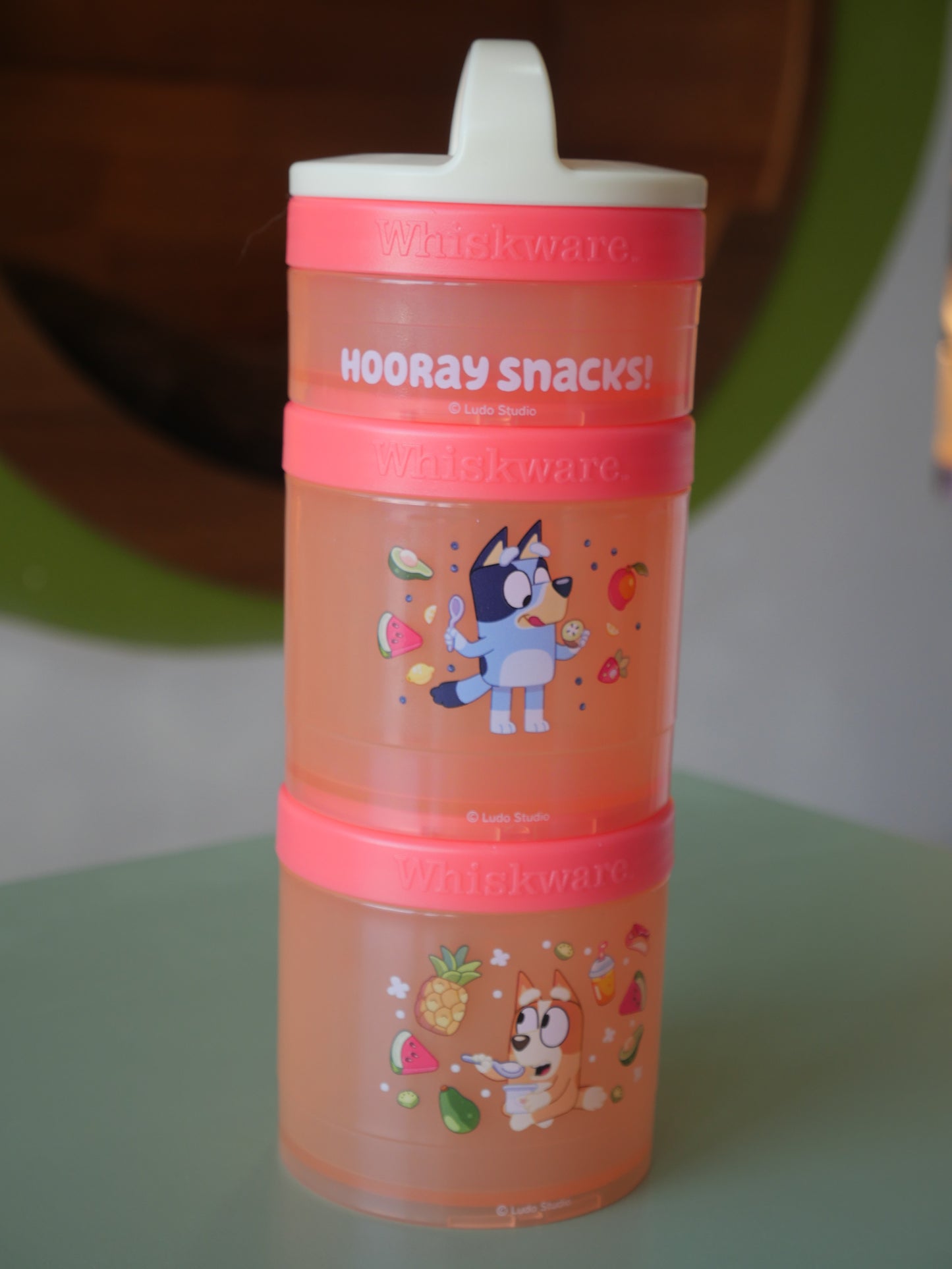 Contenedores para snacks apilables