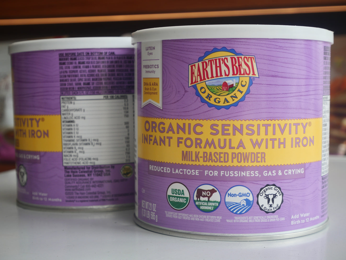 Formula Infantil Orgánica Earth’s Best 559g SENSITIVITY