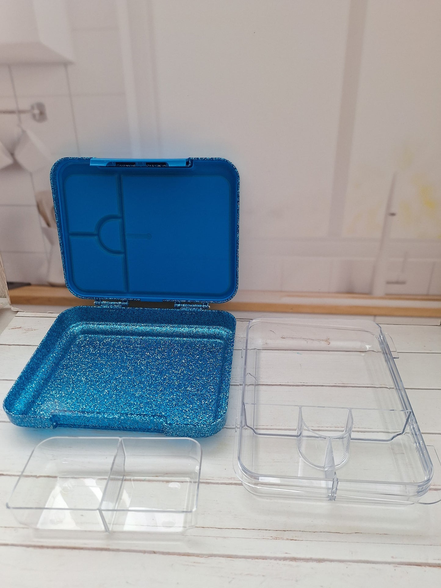 Lonchera Glitter tipo Bento box