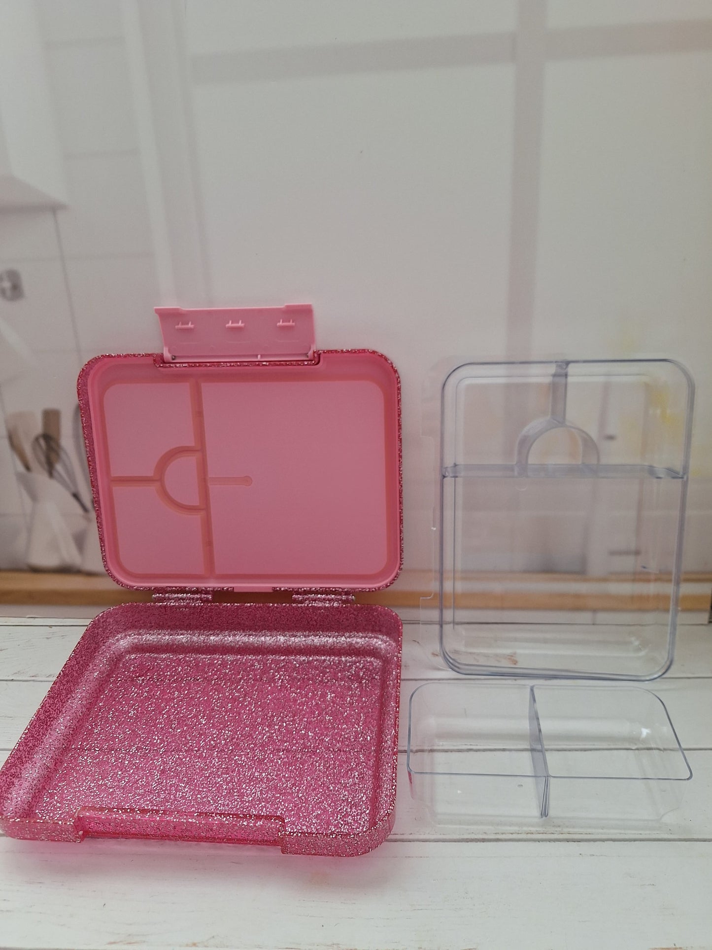 Lonchera Glitter tipo Bento box