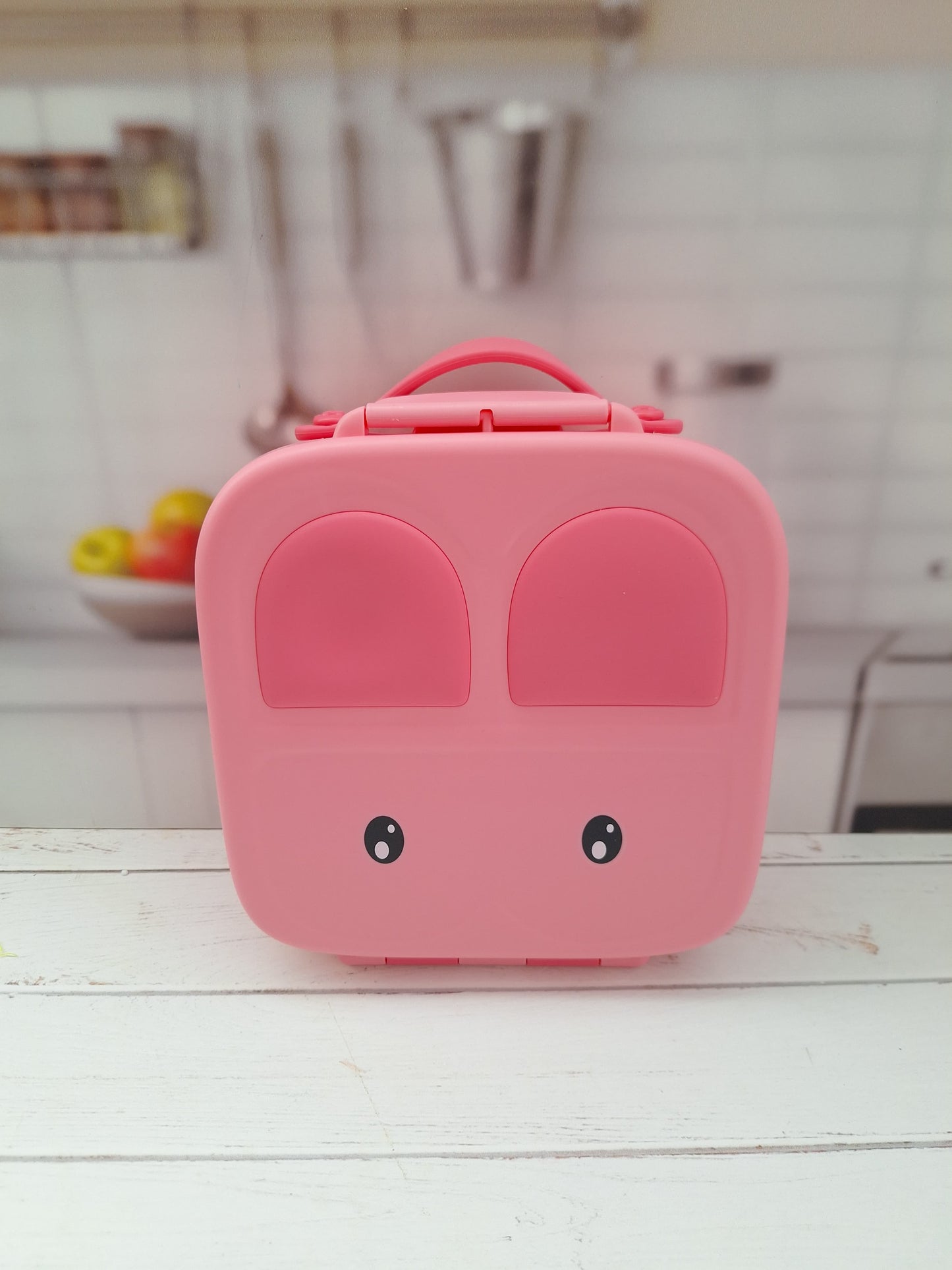 Lonchera tipo Bento Box carita de conejo