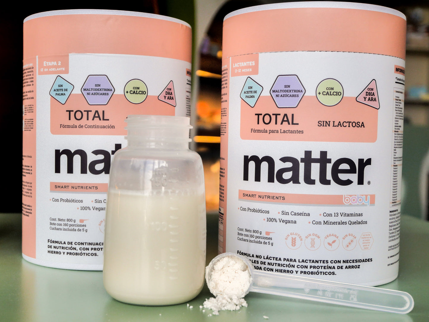 Total Baby: Fórmula sin lactosa (Etapa 1 y Etapa 2)