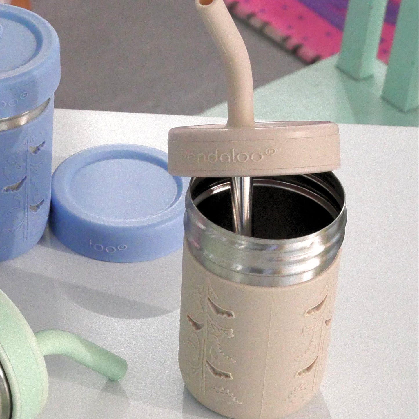 Vasos infantiles con popote