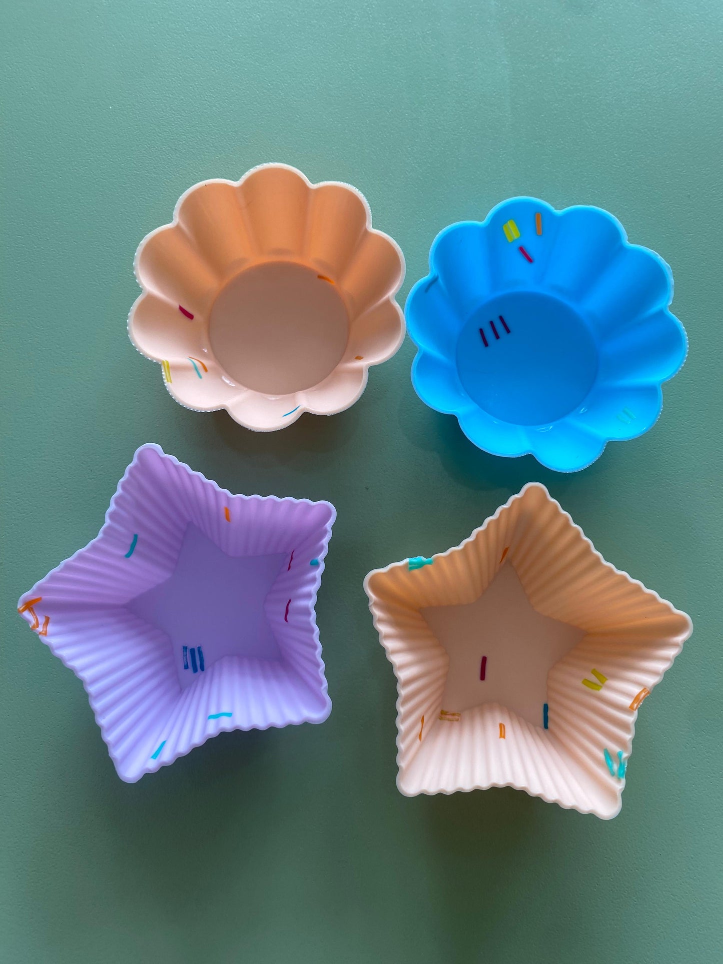 Capacillos de silicona sprinkles (9 piezas)