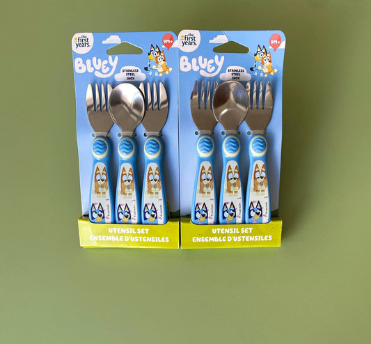 JUEGO DE CUBIERTOS DE BLUEY