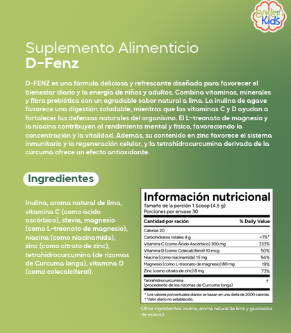 D Fence kids suplemento infantil con vitaminas y minerales