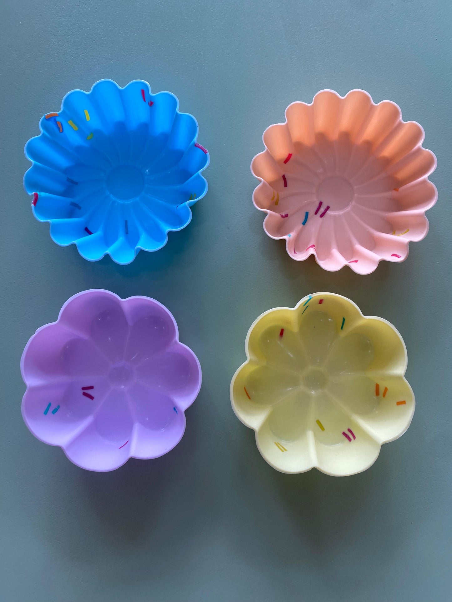 Capacillos de silicona sprinkles (9 piezas)