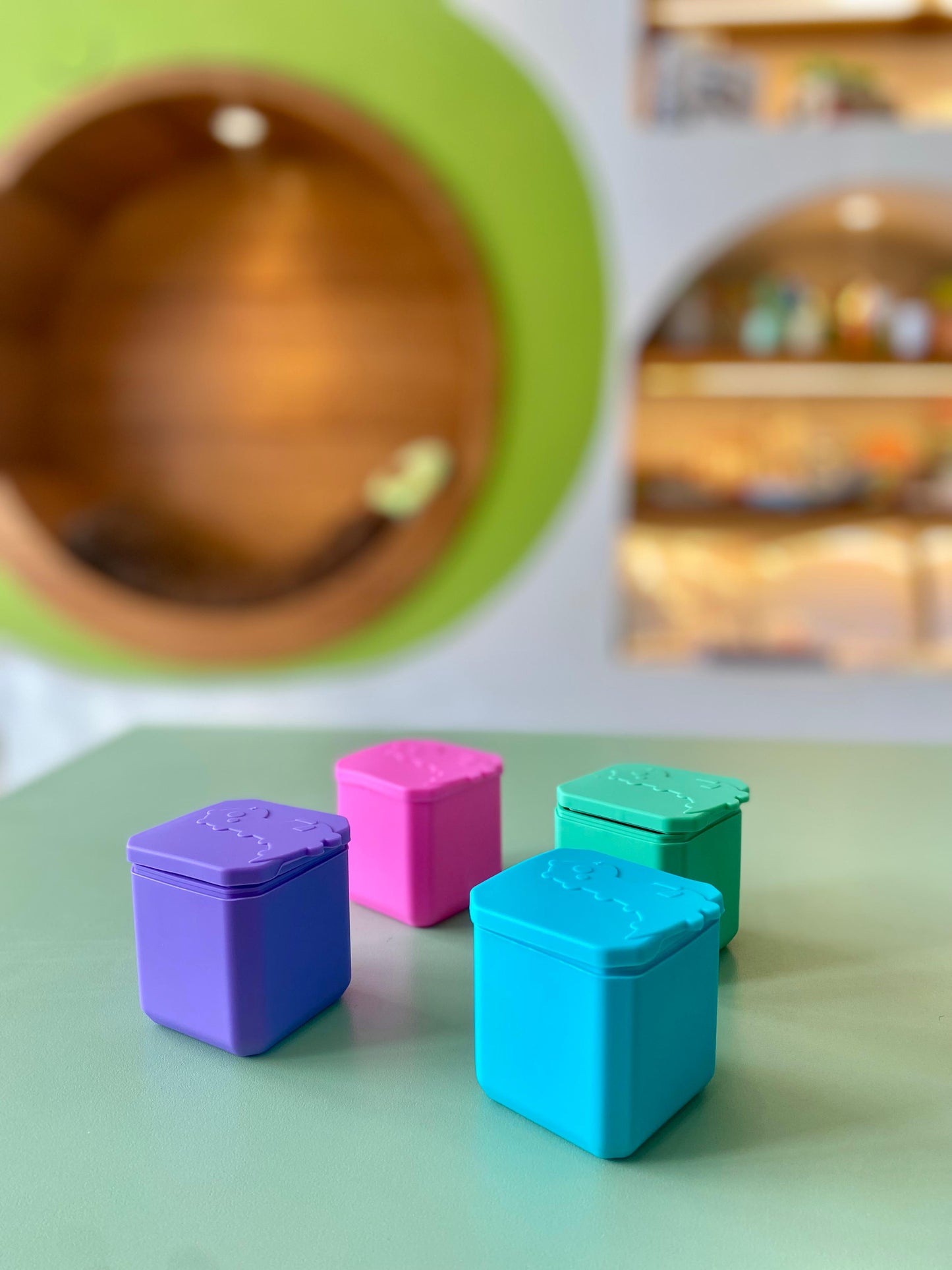 Contenedores silicona con tapa "Dinosaurio"